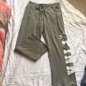 PINK Olive Green Pants